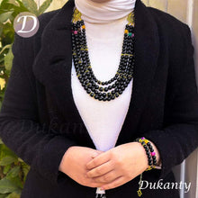 Load image into Gallery viewer, Layali Black Set - Agate and Onyx Stone
