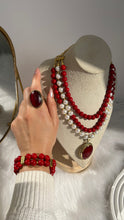 Load image into Gallery viewer, Sara Elegant Set Pearl and Marjan
