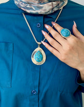 Load image into Gallery viewer, The Wonderful Turquoise Set - Gold And Silver Plated
