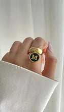 Load image into Gallery viewer, Letter "M" Customized Ring - Gold Plated
