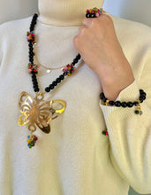 Load image into Gallery viewer, Bella Butterfly Set - Onyx And Agate Stones
