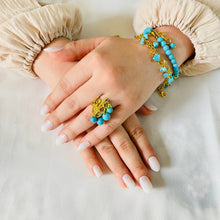 Load image into Gallery viewer, Blue Charm Set - Turquoise Stones
