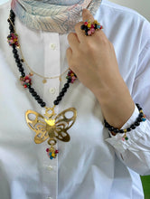 Load image into Gallery viewer, Bella Butterfly Set - Onyx And Agate Stones
