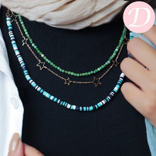 Load image into Gallery viewer, Stary Necklace Set - Crystal and Jamayka Stone
