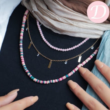 Load image into Gallery viewer, Delicate Necklace Set - Crystal and Jamayka Stone
