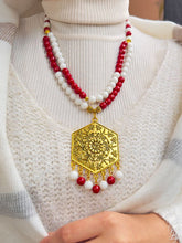 Load image into Gallery viewer, The Golden Pendant Set - Agate Stones
