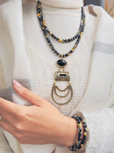 Load image into Gallery viewer, Arabic Tradition Set - Agate Stones And Copper Pendant
