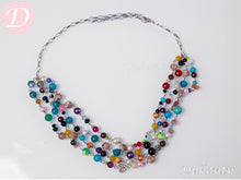 Load image into Gallery viewer, Fiorella Necklace - Agate With Pearl And Turquoise
