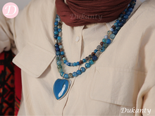 Load image into Gallery viewer, Zahra Necklace - Agate Stones
