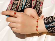 Load image into Gallery viewer, Rawda Oval Set - Gold plated
