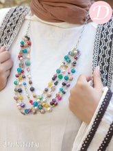 Load image into Gallery viewer, Fiorella Necklace - Agate With Pearl And Turquoise
