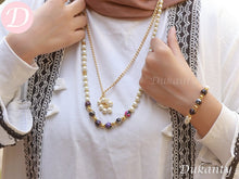 Load image into Gallery viewer, Laura Set - Agate and Pearl
