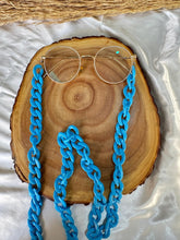 Load image into Gallery viewer, Acrylic Glasses Chain – Turquoise
