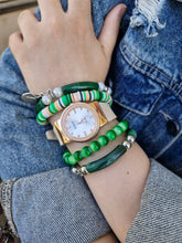 Load image into Gallery viewer, Nouran Watch Set - Green Acrylic
