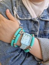 Load image into Gallery viewer, Talida Watch Set - Turquoise Acrylic
