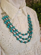 Load image into Gallery viewer, Elegant Necklace - Turquoise Stones

