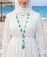 Load image into Gallery viewer, Aqua Waves Necklace
