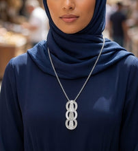 Load image into Gallery viewer, Classic Elegance Necklace - Silver &amp; Gold Plated
