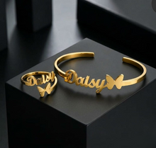 Load image into Gallery viewer, Butterfly Simple Set - Gold &amp; Silver Plated

