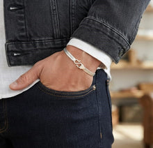 Load image into Gallery viewer, Royal Link Bracelet - Copper &amp; Silver Plated
