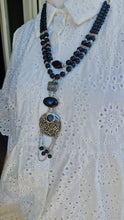 Load image into Gallery viewer, Allah The Greatest Keeper Agate Set - Silver Plated
