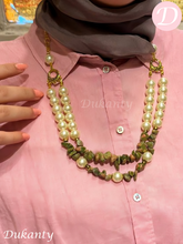 Load image into Gallery viewer, Walaa Necklace -  Pearl Stones

