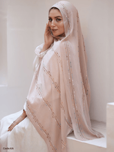 Load image into Gallery viewer, Gailan Scarf - Hand-Embroidered Linen
