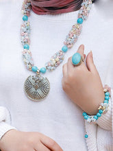 Load image into Gallery viewer, Aaliyah Set - Turquoise and Seashell Stone
