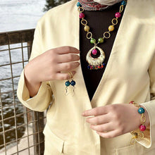 Load image into Gallery viewer, Noreen Agate Set - Gold Plated
