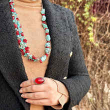 Load image into Gallery viewer, Negma Turquoise Set - Silver Plated
