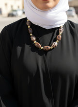 Load image into Gallery viewer, Elham Necklace - Brown Stones
