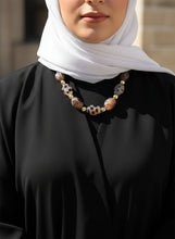 Load image into Gallery viewer, Elham Necklace - Brown Stones
