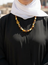Load image into Gallery viewer, Aisha Necklace - Brown Stones
