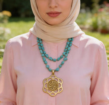 Load image into Gallery viewer, Dina Simple Necklace - Turquoise Stones
