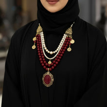 Load image into Gallery viewer, Maryam Necklace Pearl and Marjan
