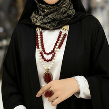Load image into Gallery viewer, Sara Elegant Set Pearl and Marjan

