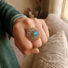 Load image into Gallery viewer, Falaq Ring - Gold Plated
