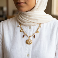 Load image into Gallery viewer, Sea Shell Summer Necklace - Stainless
