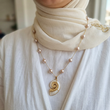 Load image into Gallery viewer, White Pearl Summer Necklace - Stainless
