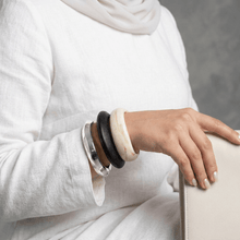 Load image into Gallery viewer, Shine Wooden and Acrylic Bangle Set

