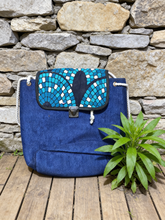 Load image into Gallery viewer, Alaa Africa Bag - Linen Back pack
