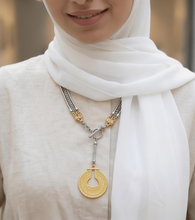 Load image into Gallery viewer, Antique Glow Necklace - Silver &amp; Gold Plated
