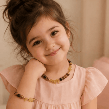 Load image into Gallery viewer, Lara Kids Set - Alabaster And Crystal Stone
