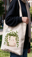 Load image into Gallery viewer, Keep Growing Tote Bag - Linen
