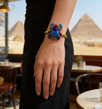 Load image into Gallery viewer, Ancient Scarab Bangle - Pure Copper
