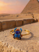 Load image into Gallery viewer, Ancient Scarab Bangle - Pure Copper

