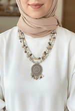 Load image into Gallery viewer, Basmala Necklace - Agate Stones
