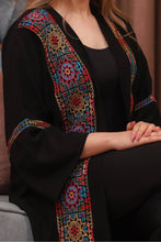 Load image into Gallery viewer, Dalida Cardigan with Khaleji Style - Crepe
