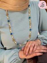 Load image into Gallery viewer, Losiana Simple Necklace - Agate And Pearl Stones
