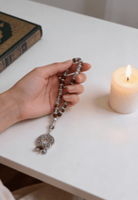Load image into Gallery viewer, Grey &amp; Brown Rosary - Agate Stones
